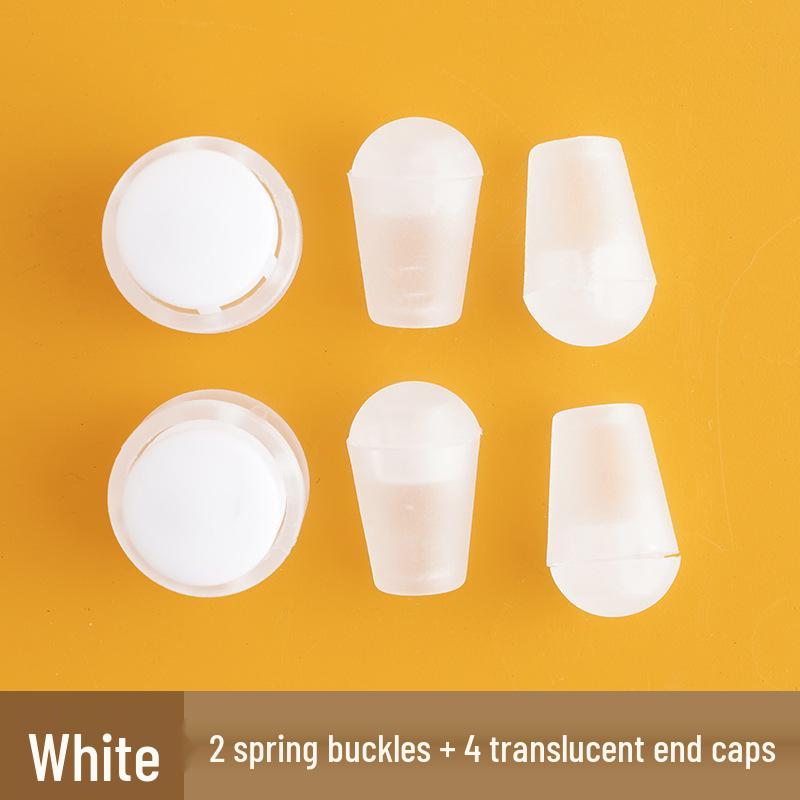 Children's Black & White No-Tie Elastic Shoelace Buckles