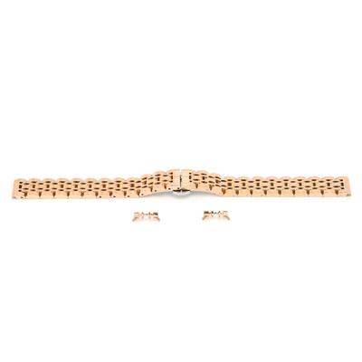 Unikali pakaitinė laikrodžio apyrankė Nerūdijančio plieno laikrodžio dirželis Laikrodžio apyrankė Rožinio aukso 18 mm / 0,7 col.