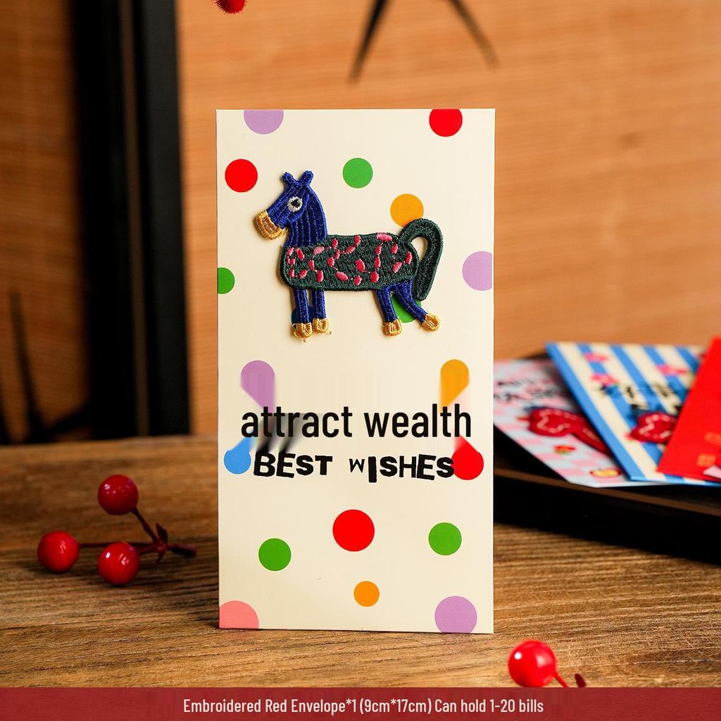 2026 Year of the Horse Cartoon Red Envelopes: Festive Lucky Money Envelopes for Kids - Perfect for Spring Festival Visits