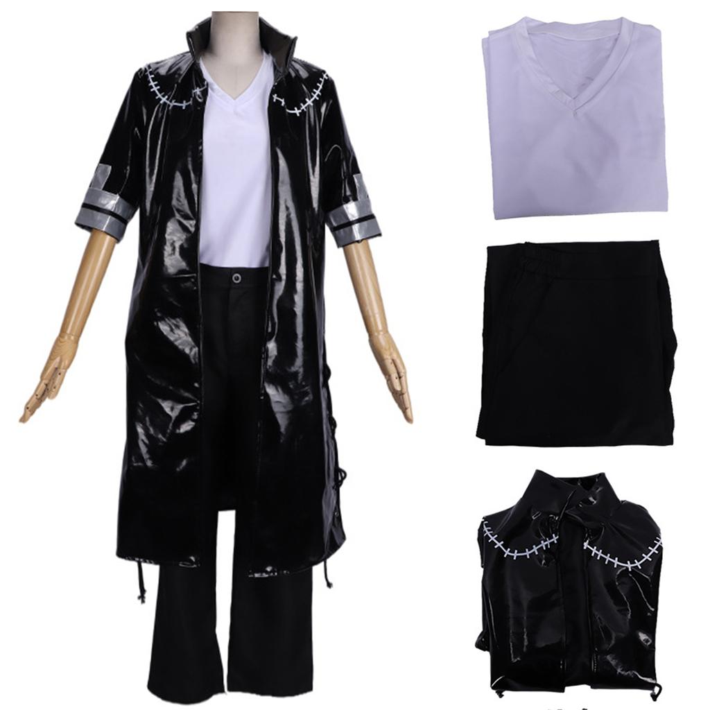 My Hero Academia Dabi Costume Men Anime Cosplay Carnival Uniform With Coat T-Shi