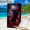 Custom Name Kaneki Ken Beach Towel - Soft, Ultra-Absorbent Microfiber, Lightweight, Perfect for Beach, Parties, Travel, Camping
