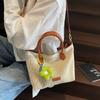 Student Large-capacity Tote Bag Women's New Simple and Versatile Shoulder Bag Fashionable Commuter Armpit Bag