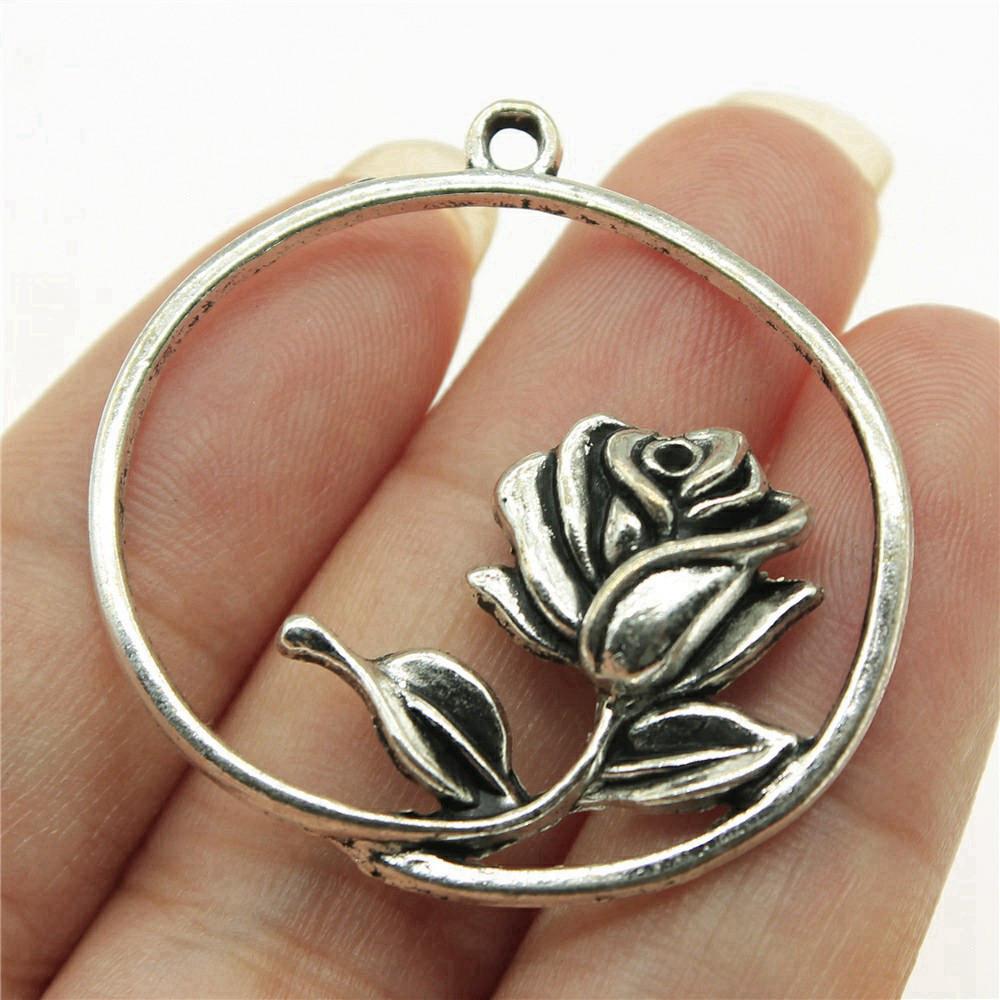 Rose Lotus Charms Pendant Boys Jewellery Bulk Cool Things