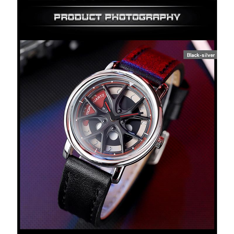 SANDA New Time To Work Fashion Personality Men's Watch Creative Student Sports Belt Watch