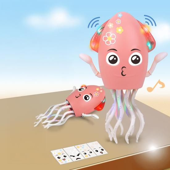 Electric Dancing Octopus Toy with LED Lights Music Smart Obstacle Avoidance Octopus