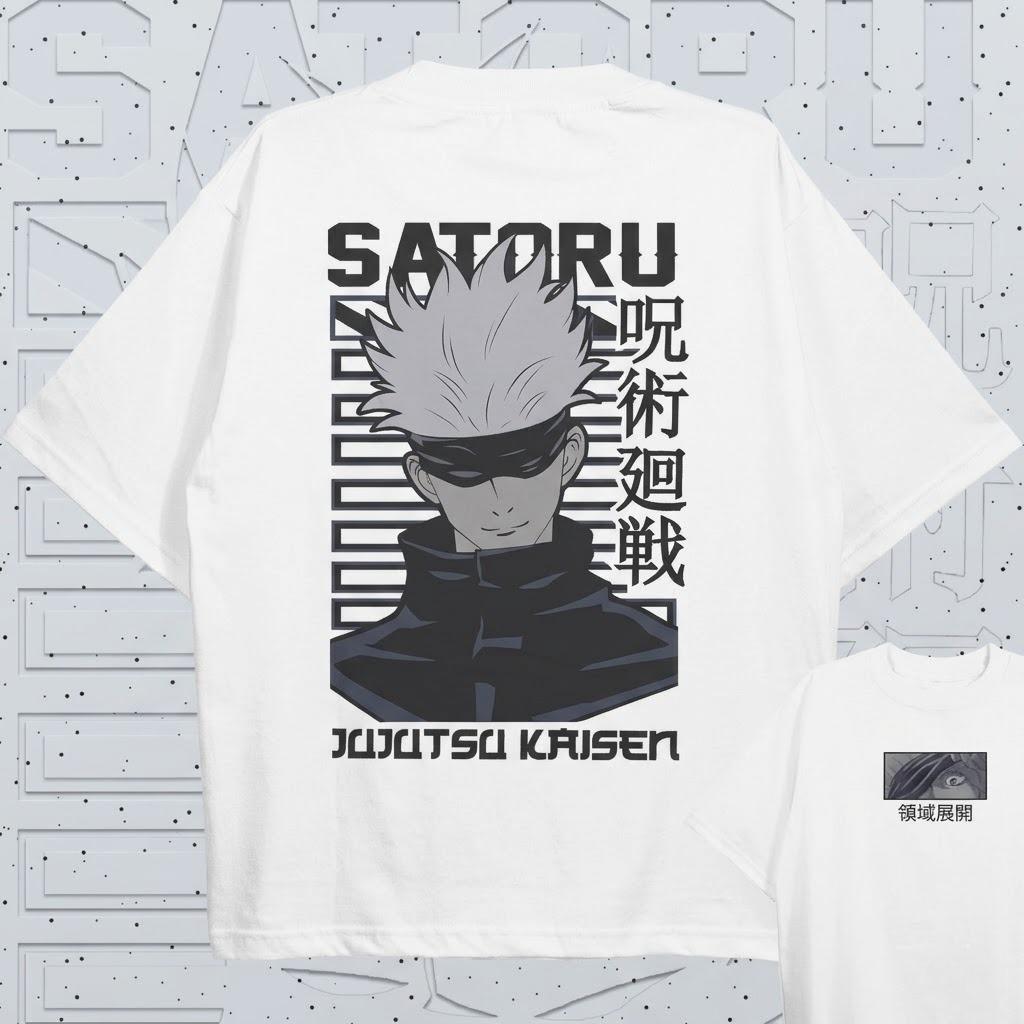 

Satoru Gojo Domain Expansion Anime Jujutsu Kaisen Graphic TShirt 100Cotton Oversized Shirt unisex Unisex Short Sleeve ONeck Y2k 3XL