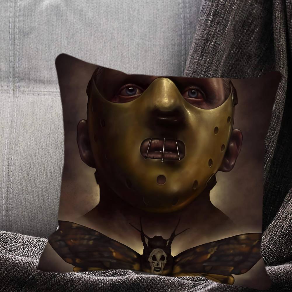 Horror TV Series Hannibal Pillow Case Square Pillow Bedroom Sofa Leisure Comfort Cushion Home Decoration
