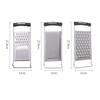 Stainless Steel No Skid Bottom Flat Grater Handheld Garlic Grater Kitchen Gadget for Ginger Soft Handle Kitchen Tools Gadgets