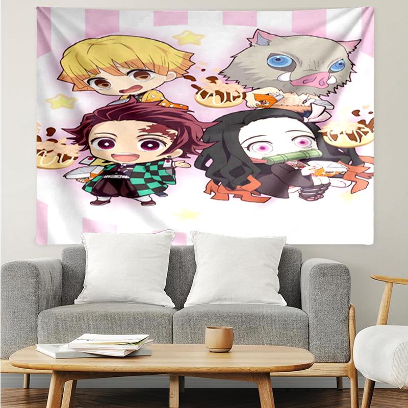 1PC Vibrant Anime Characters K-pop music group Tapestry Accessories for Bedroom,Livingroom, dormitory Room Wall Decor Fan Birthday Gifts