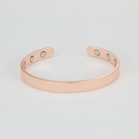 Magnetic Bracelet Adjustable Unisex Bracelet Minimalist Alloy Bangle with Effective Magnets Open Cuff Bracelet Gift for Men And