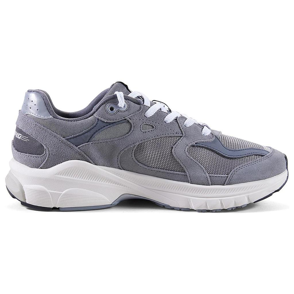 New LiNing Furious Rider Runner Wear Resistant Low Top Casual Shoes Men's Gray White AZGT011-1