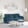 Modular Sofa with Cushions Blue
