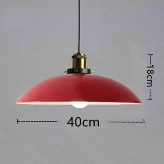 Red Retro Nordic Industrial Chandelier - Ideal for Milk Tea Shops, Bars, Restaurants, and Cafes.