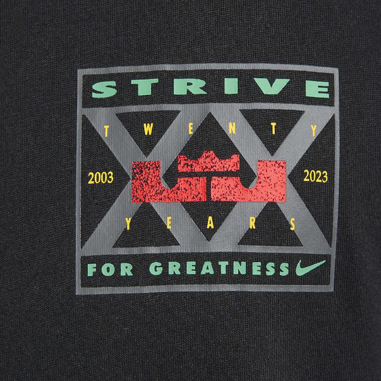Nike Alphabet Logo Crew Neck T-Shirt Men Tops Black FD0073-010