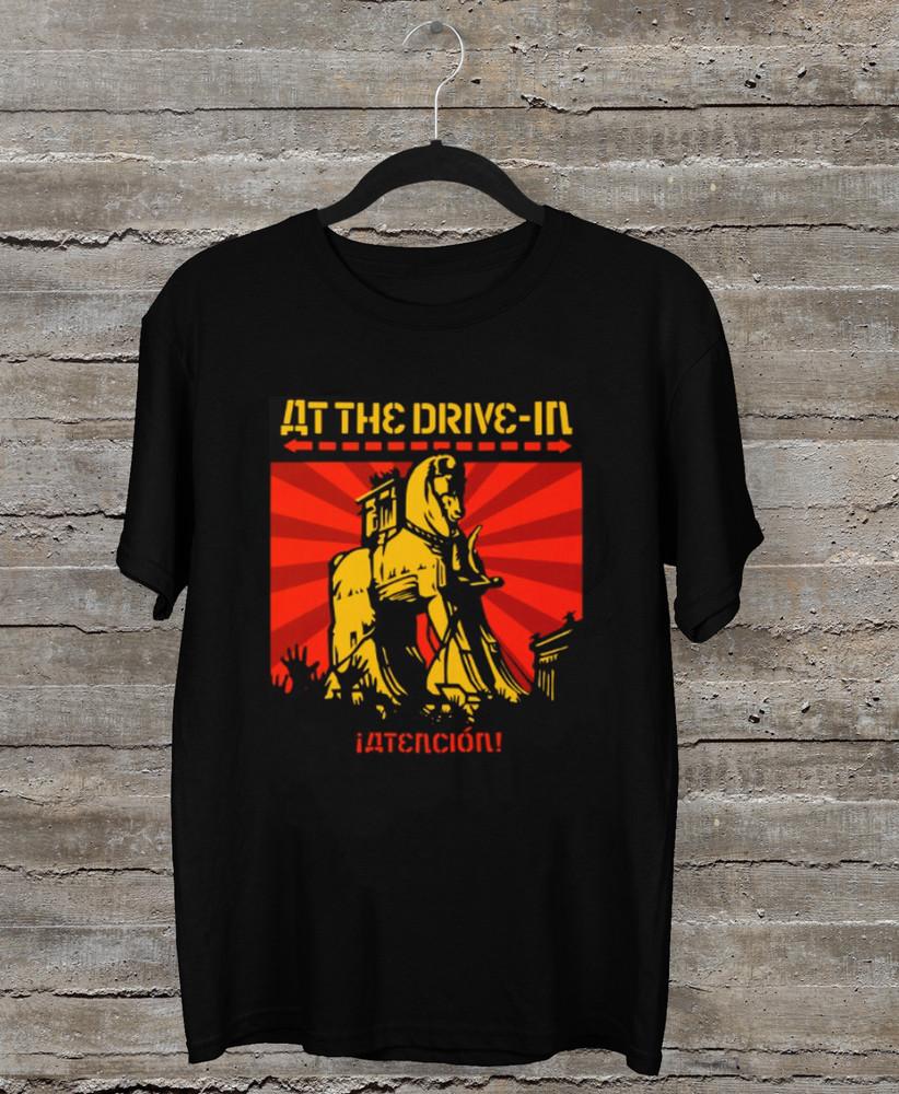 NEW At the Drive in Atencion Band Gift For Fan Black All Size Shirt AR152 Unisex T-Shirt S