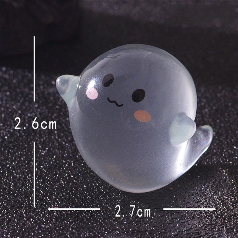 ABJI-Party Gift Decor 6 PCS Luminous Mini Figures Halloween Ghost Devil Ornaments Home Horror Props