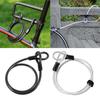 Fahrrad Stahlseil, 4 Fuß/1,2 m, Toroidales Fahrrad-Sicherheitsseil, Geeignet für Anti-Diebstahl-Ausrüstung für den Außenbereich