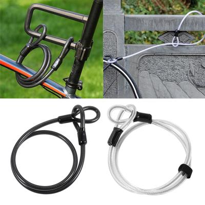 Câble d'acier pour vélo, 4 pieds/1,2 m, Câble de sécurité toroidal pour vélo, Convient pour l'équipement anti-vol extérieur pour vélo