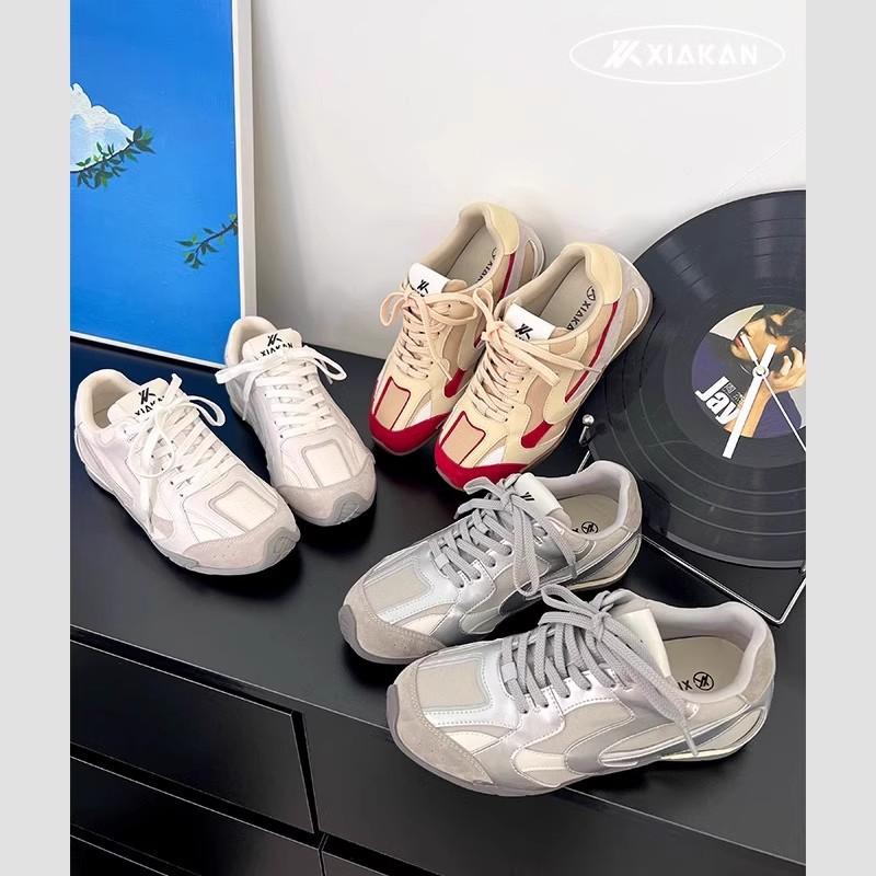 Retro German Training Shoes Women's 2025 Spring New Fashion Versatile Sports Leisure Lightweight Feet Small Non-slip Forrest Gump Shoes