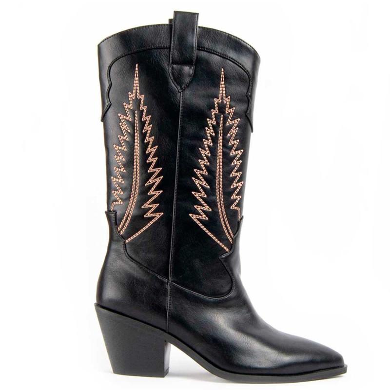 Bota De Tacón Para Mujer.  Montevita  Tejan2  100942