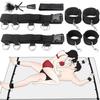 Bed Bonadge Straps Set Handcuffs Ankle Cuffs BDSM Restraints Slave Neck Fetish Erotic Sex Toys for Women Men Couples Adult Games