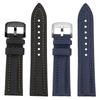 For BLANCPAIN Co branded Fifty Fathoms Five Oceans Nylon silicone bottom Watch Strap Black Men's Canvas Bracelet 22MM Watchband
