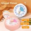 Portable Visual Timer Silent Operation Kitchen Timer Countdown Alarm Clock  Cooking