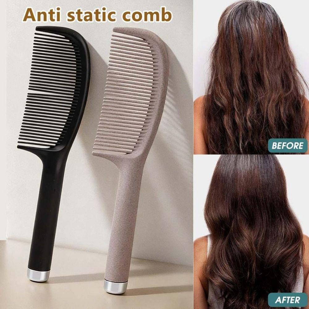 Portable Anti-Static Coffee Grounds Comb Oil-removing Tangle-free Fluffy Comb Hair Comb Create Smooth and Beautiful Hair