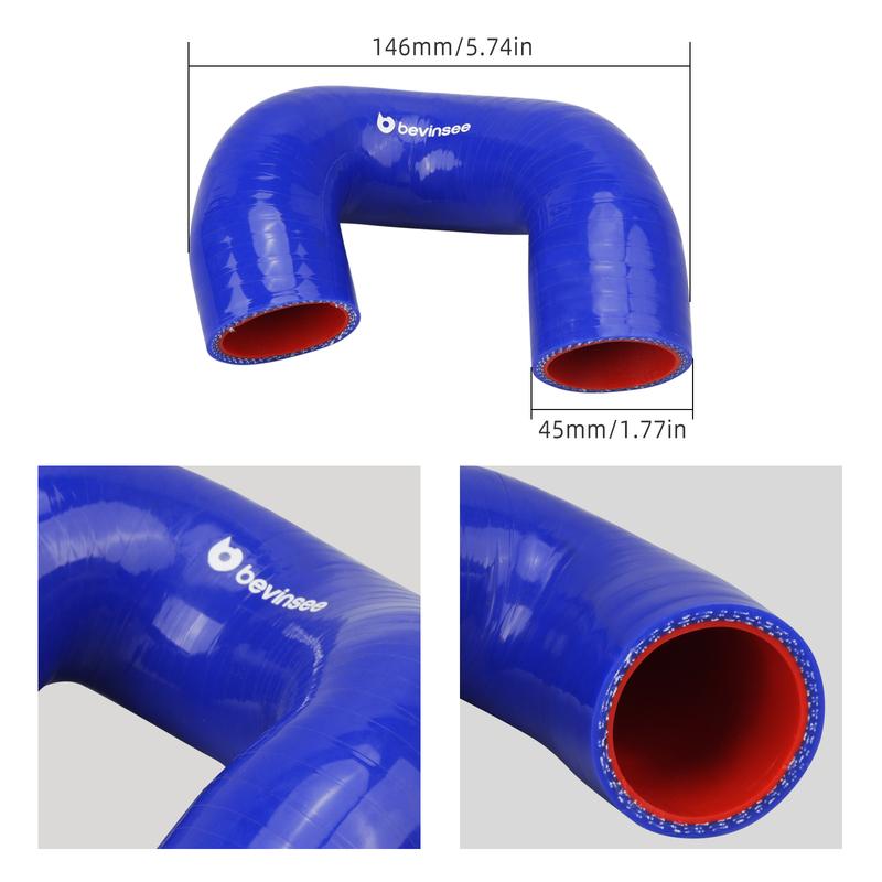 Silicone Engine Coolant Hose for BMW N52 E92 E90 323i 325i 328i 330i E60 525i 530i Z4 E85/E86 3.0i 3.0si,Replace for 11537521049