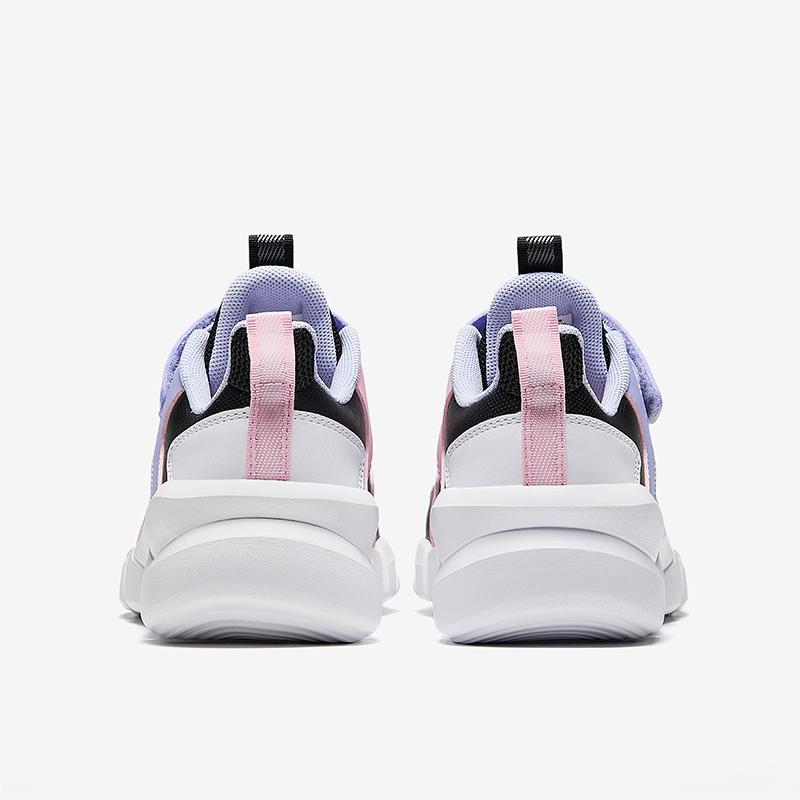 Anta Kids Synthetic Leather Fabric Trendy Versatile Lightweight Shock Absorbing Low Top Running Shoes Men running shoes Black White Blue A22445582N-2