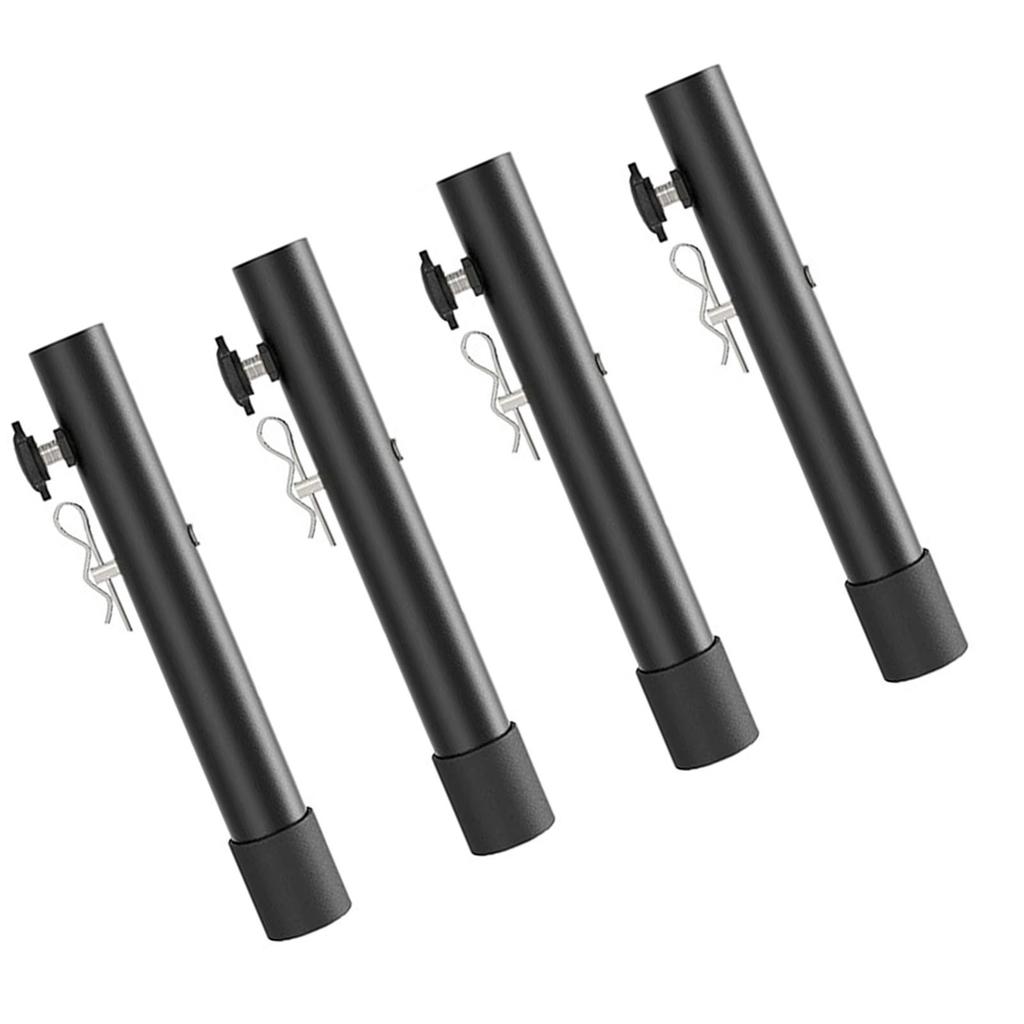 4Pcs Folding Table Risers Extenders Stainless Steel Counter Height Leg Extensions