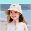 Kids Summer Sun Hat With Wide Brim And Rapiddry Polyester For Beach And Outdoor Activities