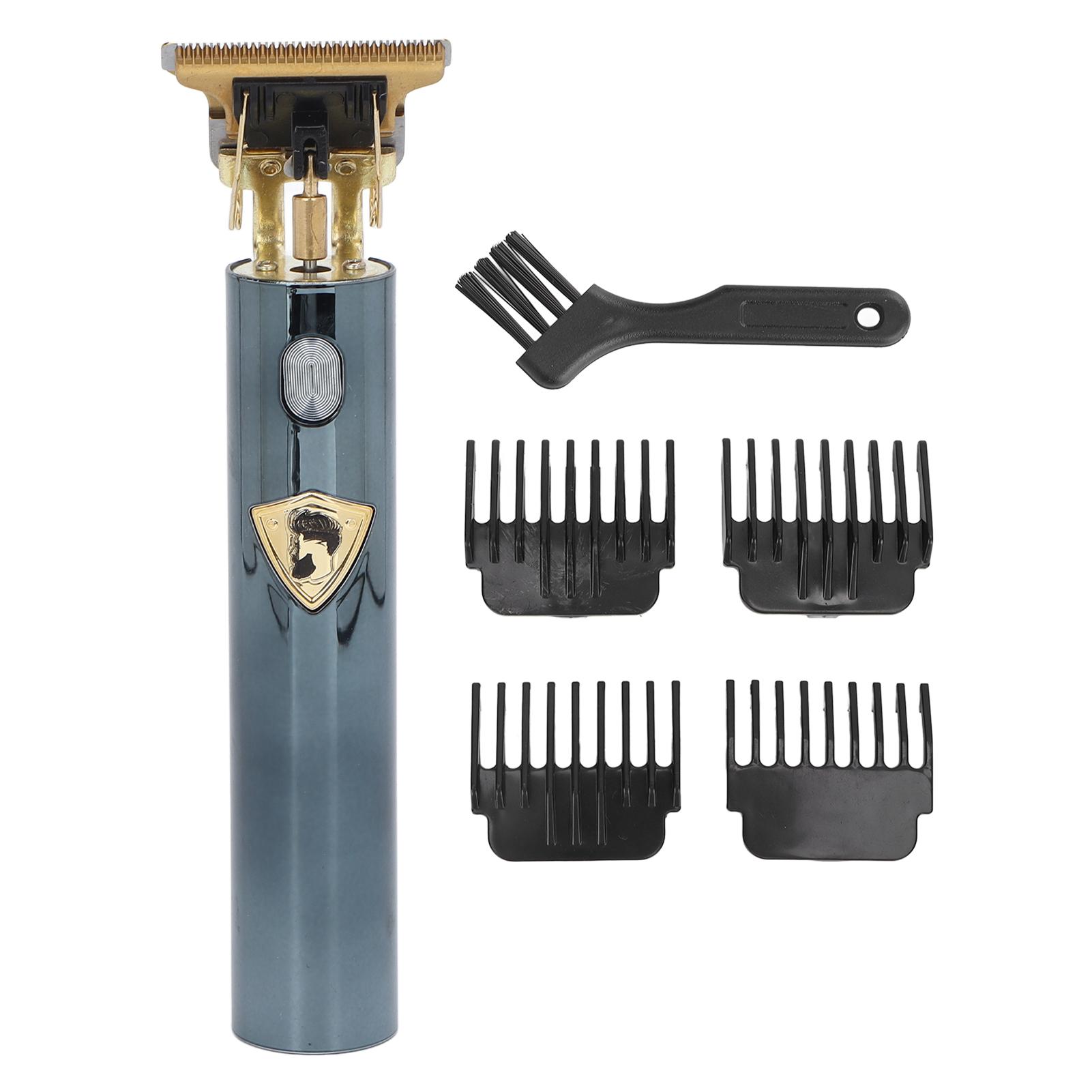 

Электрическая машинка для стрижки волос Профессиональный перезаряжаемый беспроводной триммер для волос с направляющей насадкой Зеленый Черный