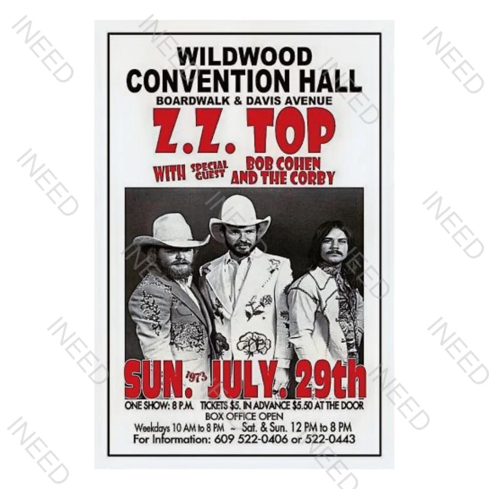 INEED Rétro Vintage Rock N Roll Groupe Panneau en Étain Affiche de Musique Plaque Décorative Plaque en Métal Pour Cave d'Homme Club Décor Mural Maison