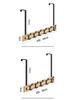 Bamboo & Wood Over-the-Door Hook Wall-Mounted No-Punch Coat Rack - Creative Entryway & Bedroom Storage