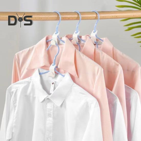 50Pcs Clothes Hanger Connecting Hooks Mini Size Multi-Color Versatile Space Saving Hangers Clothes Hanger Clips