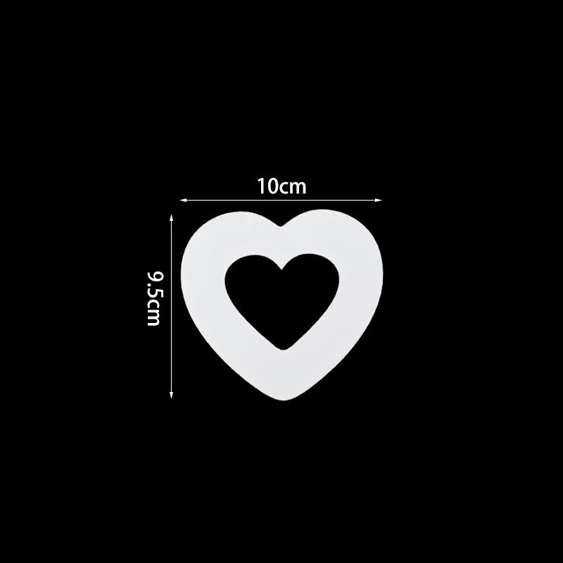

4-10Inch Heart Shape Cake Mold Stencils PET Baking Templates for Wedding Birthday Party Cake Decorations DIY Baking Accessories