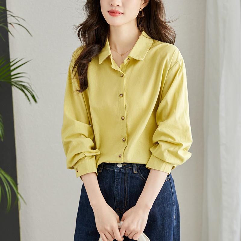 

Women s Shirt Design Is Versatile and Spring Outfit New Style Loose Inner Wear and Layered Bottom M