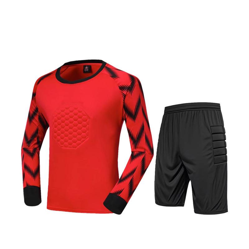 Goalkeeper Uniform with Anti-Fall and Anti-Collision Sponge Padding for Football Training