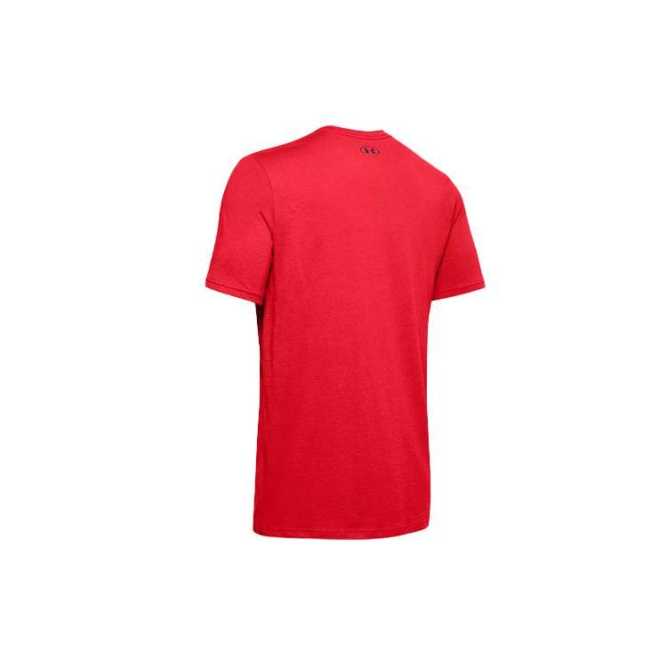 Under Armour Casual Round Neck Sports Breathable Straight T-Shirt Men Tops Red 1326849-602