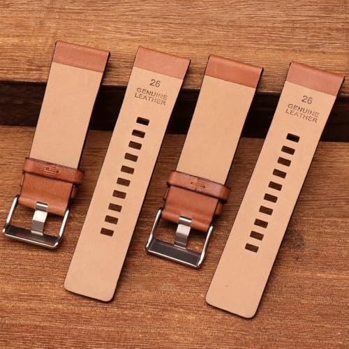 ZHUOLEI Replacement Watch Strap for Diesel Watches, Sizes 22mm, 24mm, 26mm, and 28mm (Includes 3 Spring Bars, Spring Bar Remover, and Box)
