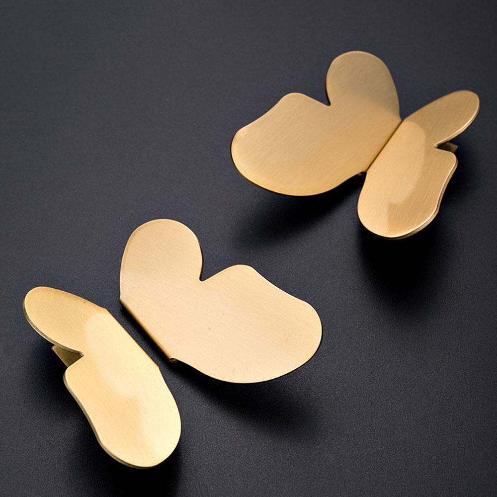 Cupboard Wardrobe Gold Color Drawer Handles Butterfly Door Knob Pull handle Furniture Hardware
