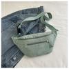 Riñonera Ligera de Pana Bolso Cruzado Moda Estilo Retro Casual Bolso de Pecho Cintura Estilo Fresco Versión Coreana Bolsos de Mano