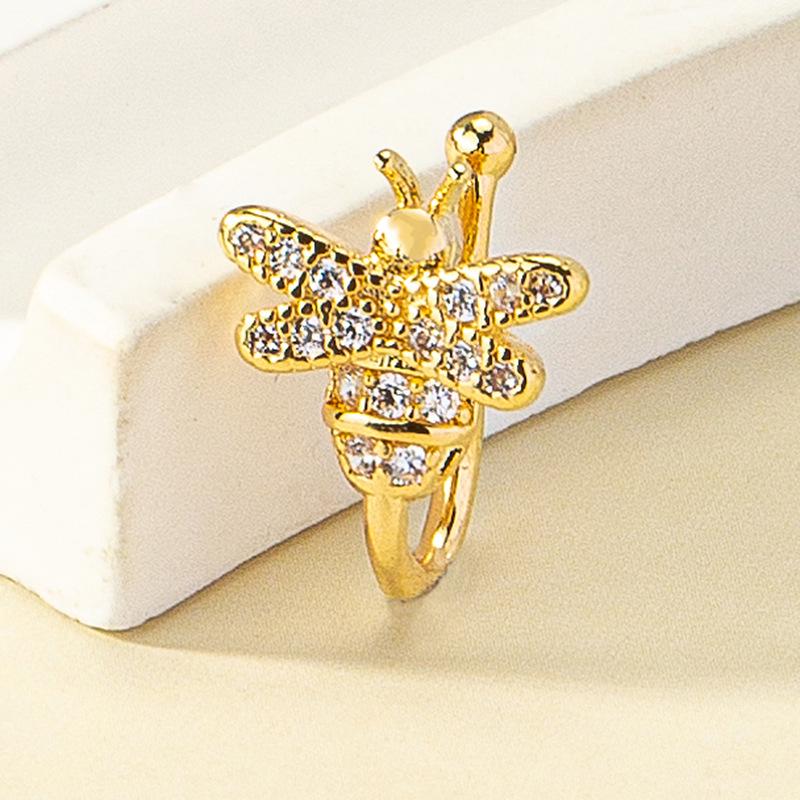 Butterfly Diamond U-Shaped Nose Clip - European & American Style, No Piercing Needed