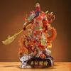Colorful Guan Gong Fortune Statue Resin Ornaments Household Worship Sculpture Crafts Company Front Desk Decoration Opening Gifts