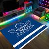 Toronto Maple Leafs Design Crystal Velvet Carpet Cozy Non?Slip Printed Rug For Bedroom Living Room Entrance