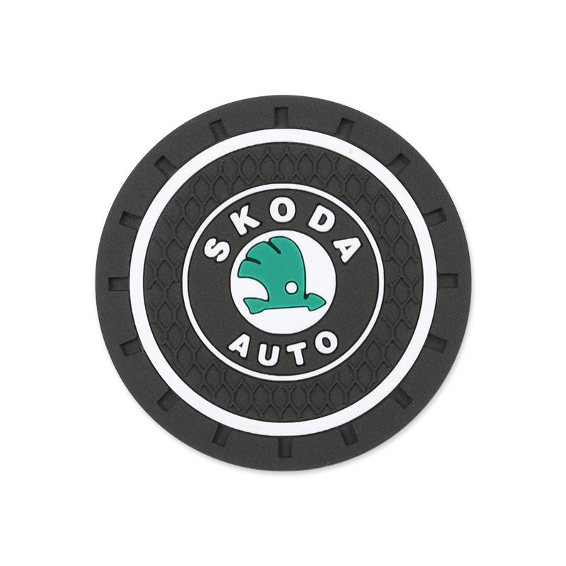 Car Interior Modification Coaster and Door Slot Pad Set