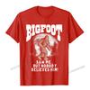 Bigfoot Saw Me But Nobody Believes Funny Sasquatch Moon TShirt Camisas Unisex Cool Tops  Tees Cotton Unisex Top TShirts Oversized