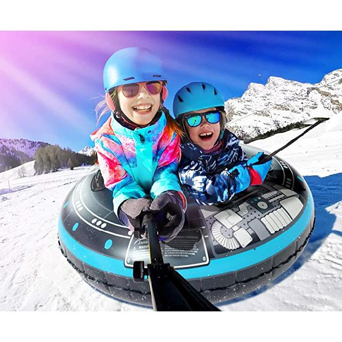 

2021 Снежная игрушка, зимний надувной лыжный круг, лыжный круг с ручкой, прочный для детей и взрослых, снежная трубка, катание на лыжах, утолщенный плавающий