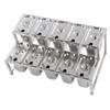 Telescopic Condiment Dispenser Dual Layers Stainless Steel Jam Pot Rack for Milk T Shop Household